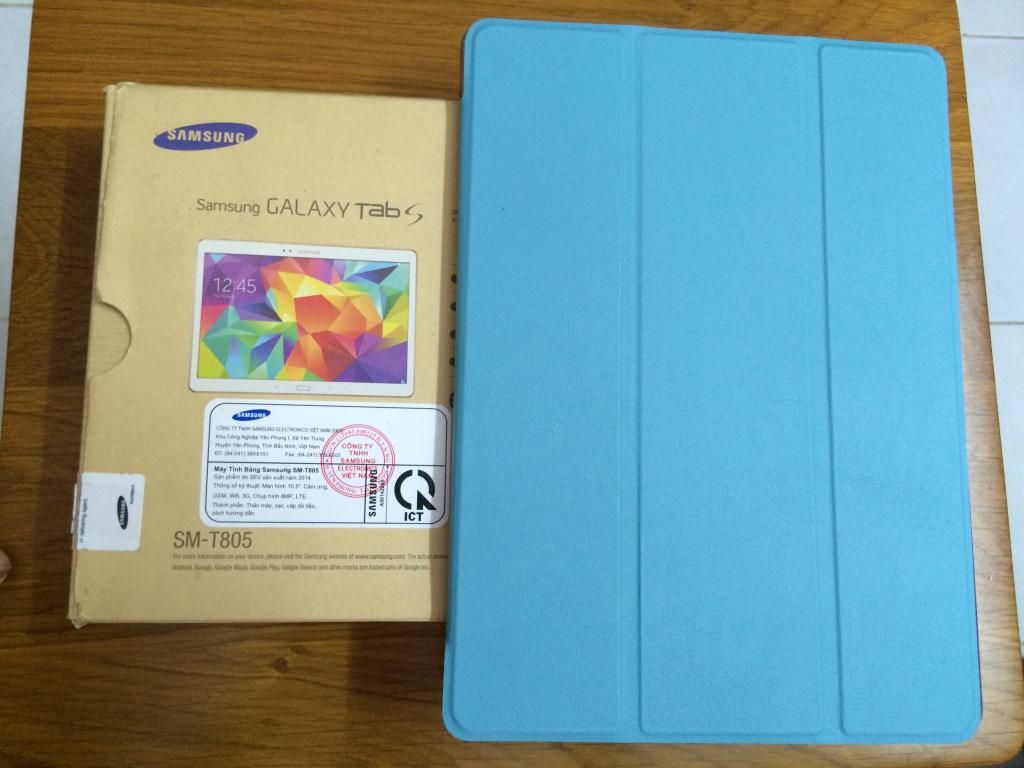 Samsung Galaxy Tab S T805 10.5 99.9% còn BH 9/15 giá tốt + iPhone 5S gray 64Gb 99% - 1