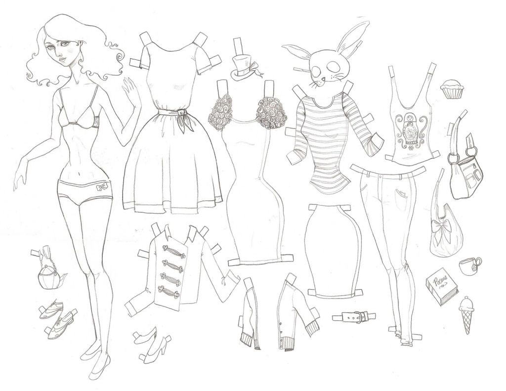 Lineas de trabajo Lisa Paper Doll