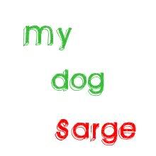 My Dog,Sarge