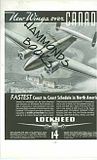 Image for Ad Lockheed NEW WINGS over CANADA - Beautiful Illustration of Plane in Flight