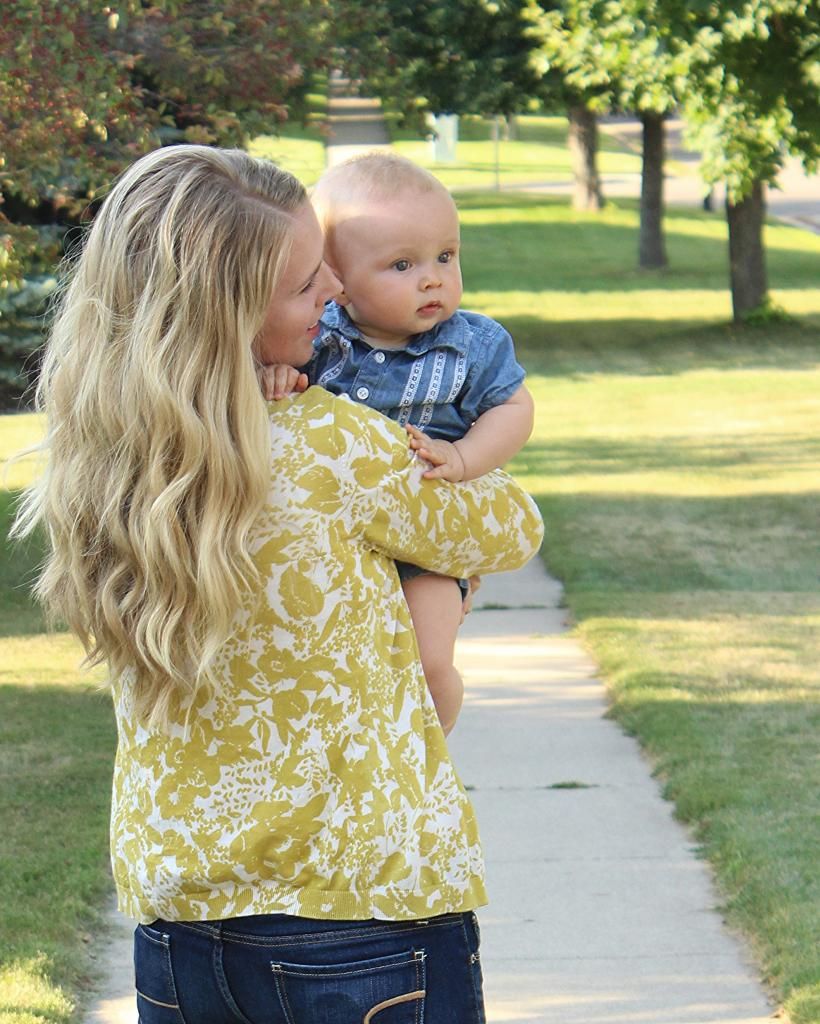 looking off with mom