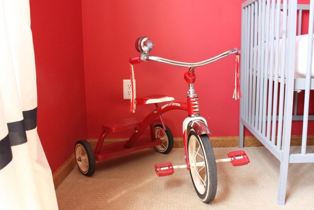 thrifted vintage red trike