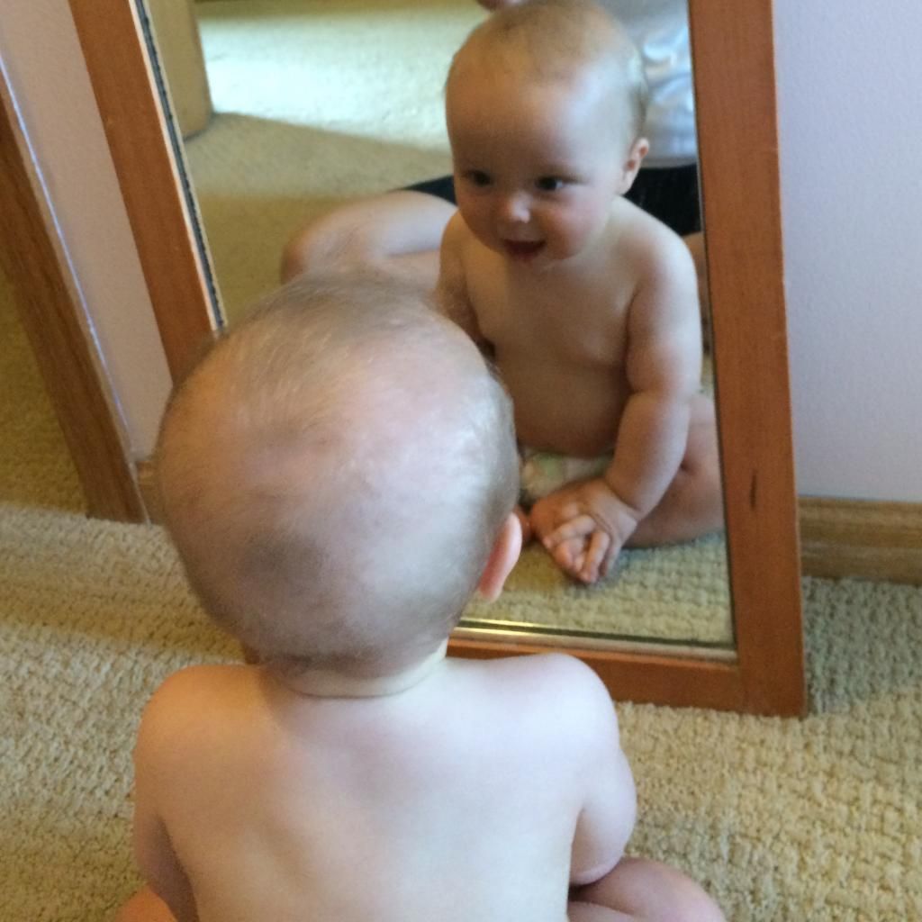 playing in the mirror