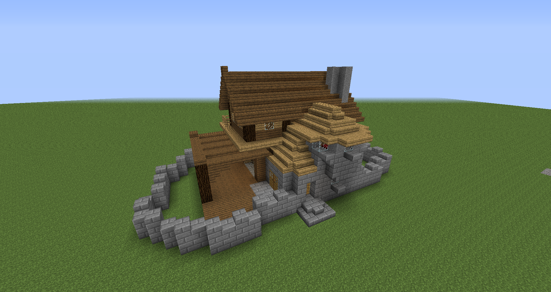 So, today I decided that I was going to try to create a house using a reference image. What do you think of it?