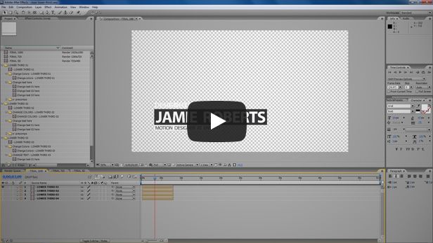 clean lower thirds video tutorial