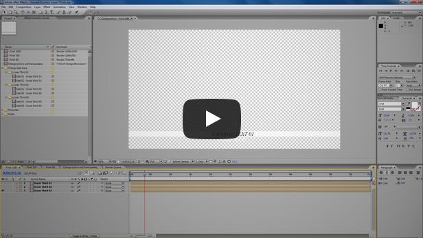 discreet business lower thirds video tutorial