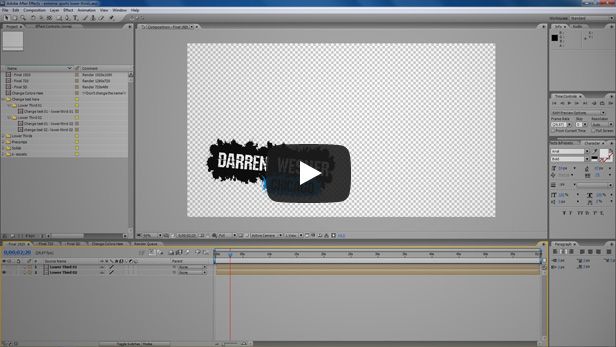 extreme sports lower thirds video tutorial