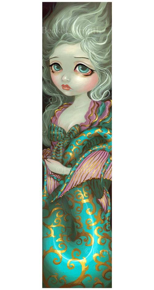 Jasmine BecketGriffith art BIG print SIGNED Mermaid in Rococo big eye
