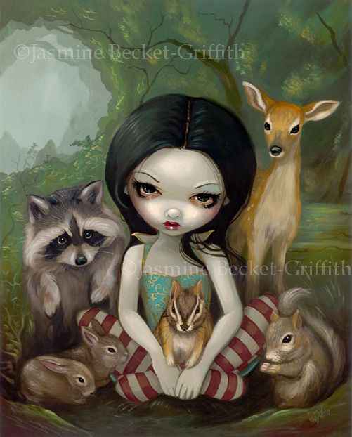 Jasmine BecketGriffith art print SIGNED Snow White and Her Animal