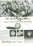 Image for Ad for Spaulding Golf Balls the BOARD of DIRECTORS GOES over the 1940 FIGURES