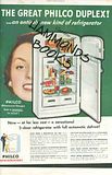 Image for Ad for Philco Refrigerators GREAT PHILCO DUPLEX