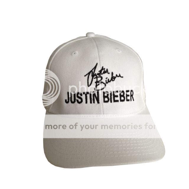 Justin Bieber Cap Hat with Embroidered Autograph Signed Cap