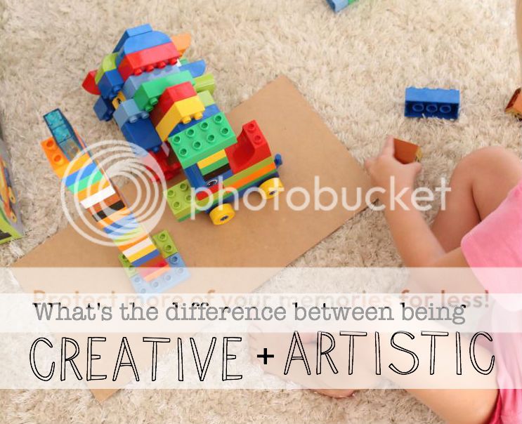 What's the difference between being creative and artistic? | Encouraging creativity in children